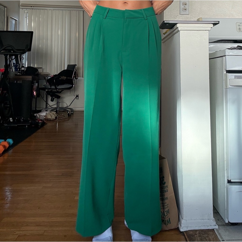 Chic Green Women's Trousers